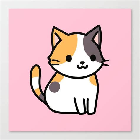 calico cat drawing